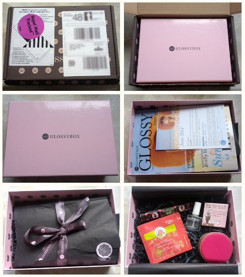 Unboxing Photos of the GlossyBox